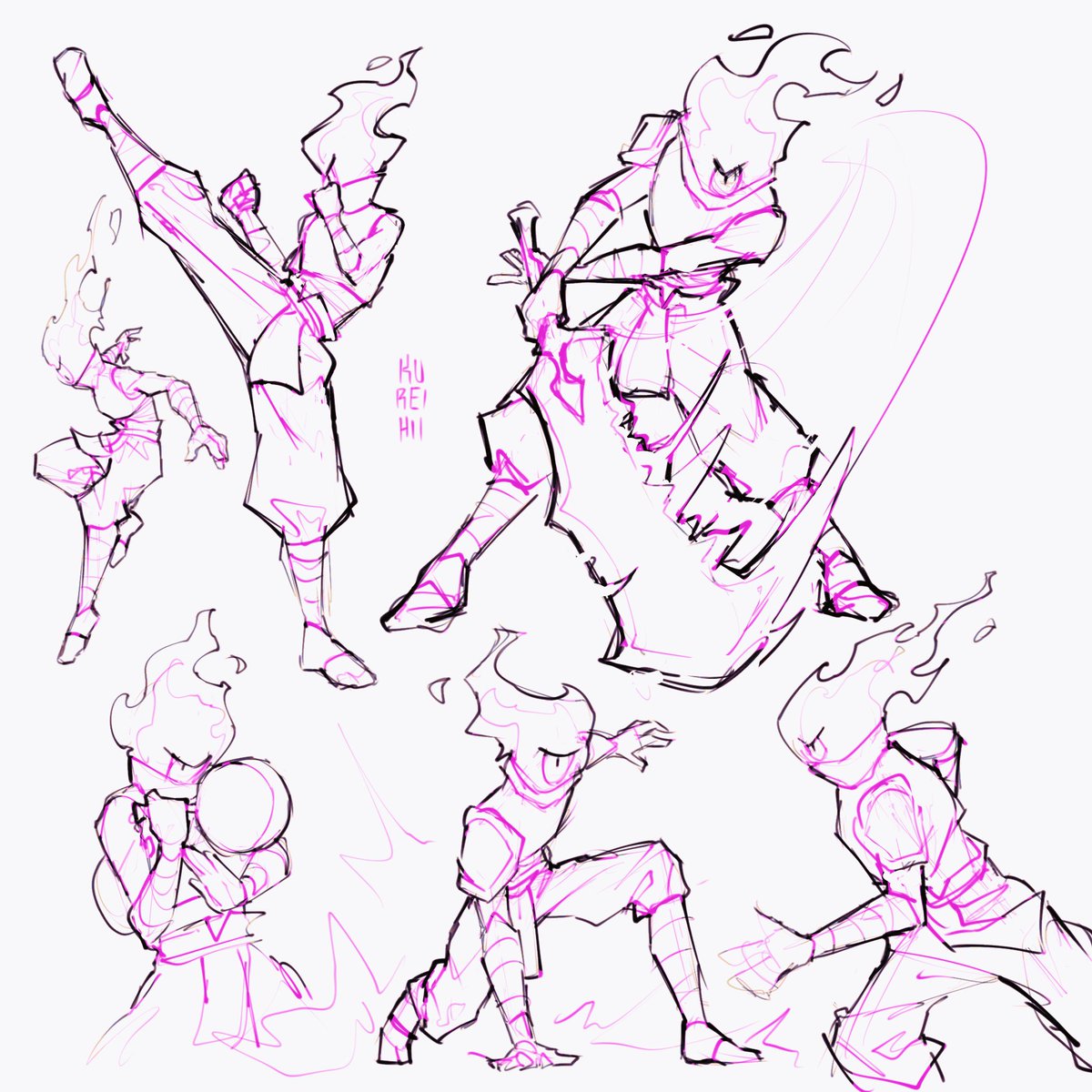5 Sword Poses to Use as a Reference for Drawing - SetPose.com