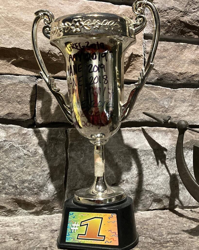 We’re working on our lip-syncs—trying to keep the trophy at home for another year. instagr.am/p/CmSoaKLOFy_/