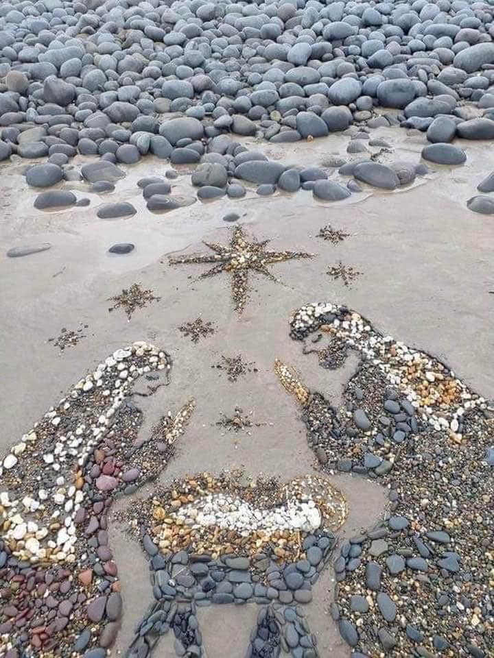 #NativityScene on the beach.  This is amazing
