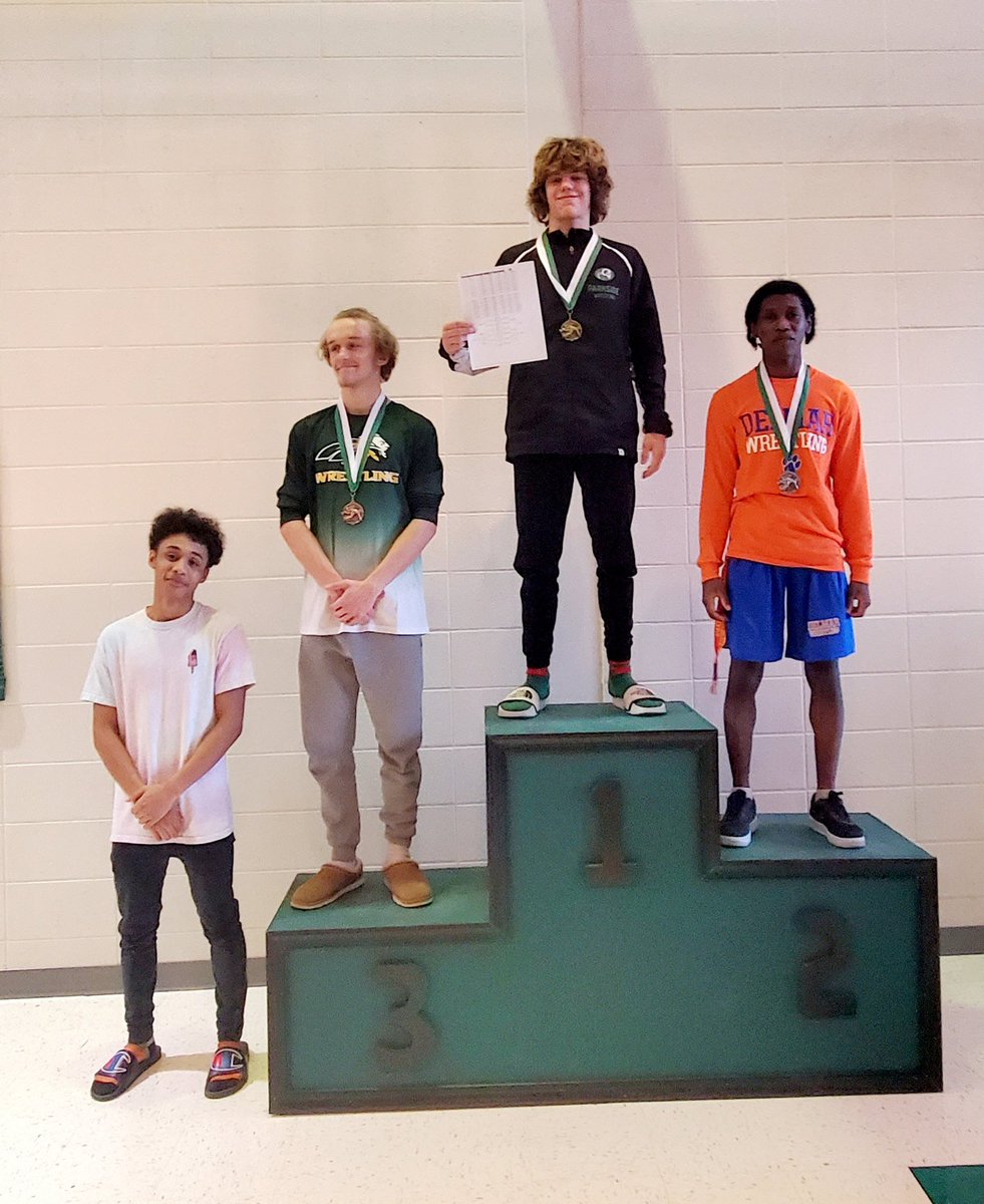 Parkside Holiday Tournament, Jazmon Snead (120lbs), 2nd place!