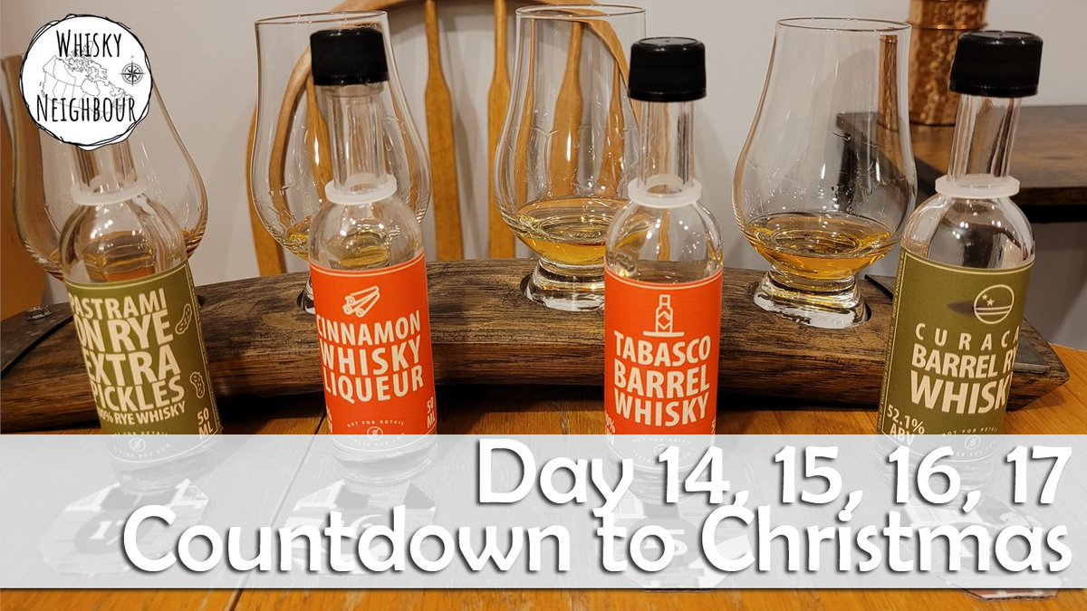 WhiskyNeighbour's tweet photo. Day 14, 15, 16, 17 from the Sons of Vancouver Advent Calendar. Curaçao had more traditional oragne, Tabasco was crazy hot, the Cinnamon was candy sweet, and the Pastrami with Pickels savory, but different. #sonsofvancouver #advent #whiskyneighbour
https://t.co/jTU1B1PFpN https://t.co/v8OQNw1O7Q