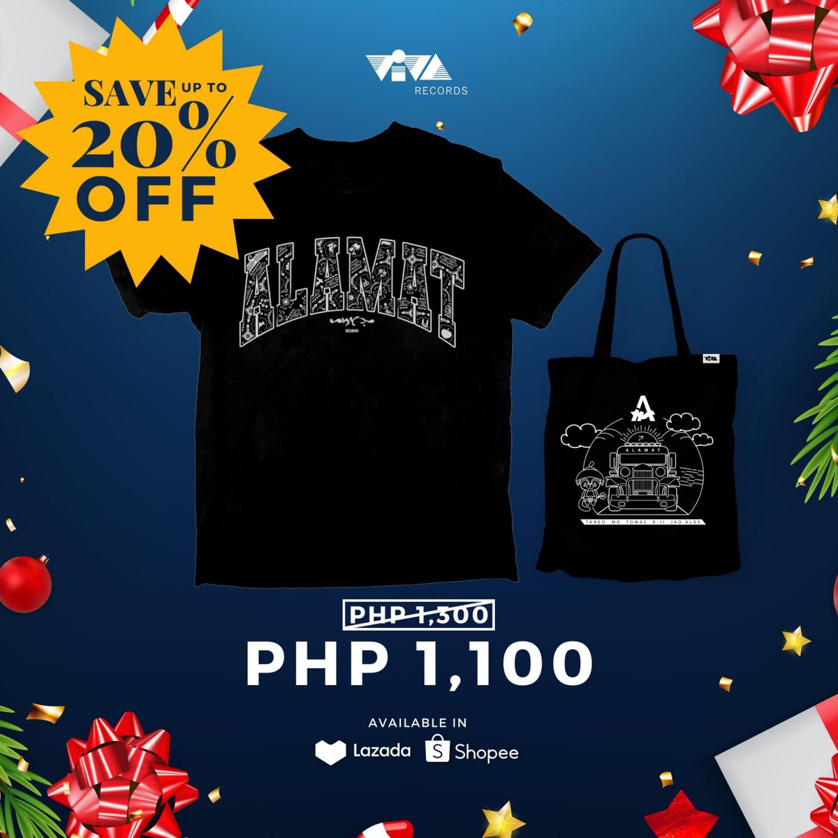 viva_records's tweet photo. #ALAMERCH Bundles!
BIG MERCHMAS SALE IS EXTENDED!
Buy yours now!
Lazada: https://t.co/MakU60ReQO
Shopee: https://t.co/wY1GtM3rHc https://t.co/k4UIgc5EzC