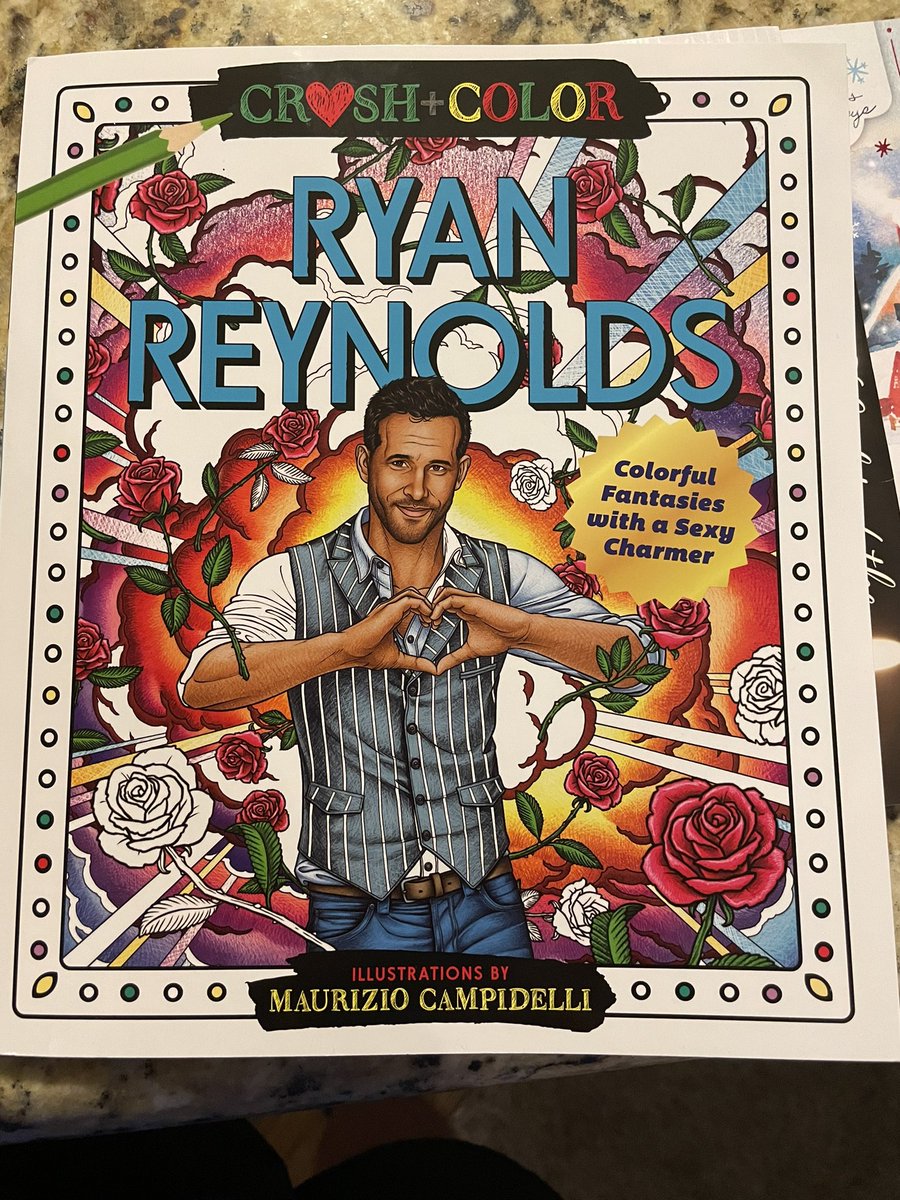 RonClemmons's tweet photo. @VancityReynolds  Thanks for the talks we are having this year. My $ is on Cavill but my son says you’re the sexiest man alive. He’s smitten enough that his gf bought him a Ryan Reynolds coloring book. We’re coloring now. Lantern green is my go to! Have a Merry Christmas!! https://t.co/kzxDZBKJri