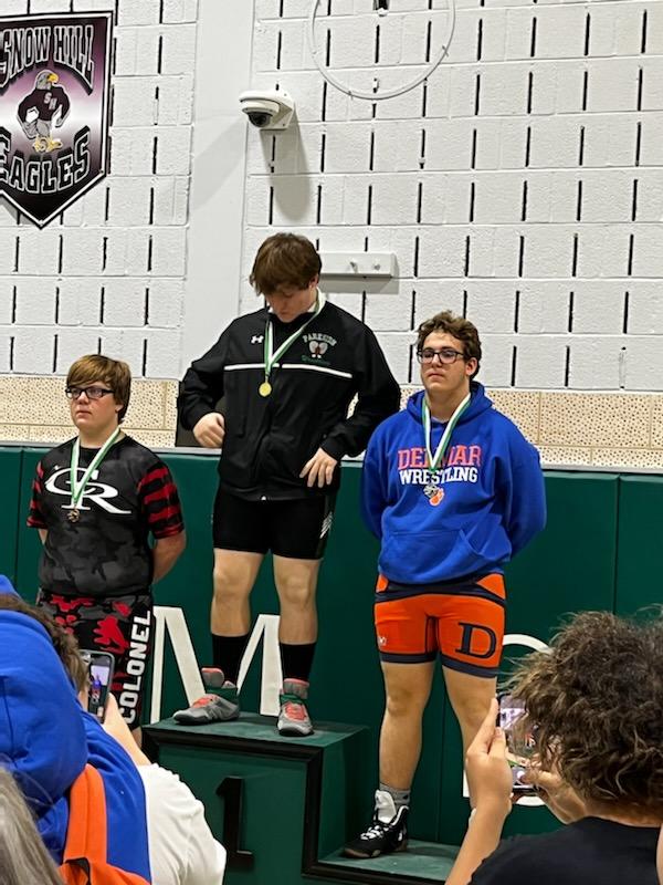 JV Parkside Holiday Tournament, Paco Nicholson (207-220lbs), 2nd place!