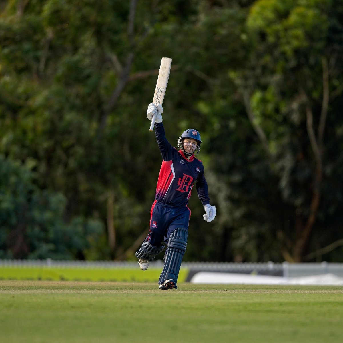 NCreely's tweet photo. Love everything about this @CMThomasPhotog1 snap of Dandenong champion Brett Forsyth who guided his side to a magnificent @vicpremcricket win yesterday with a gritty century. You can see how much it means. What a cricketer. https://t.co/YsOZnATbbY