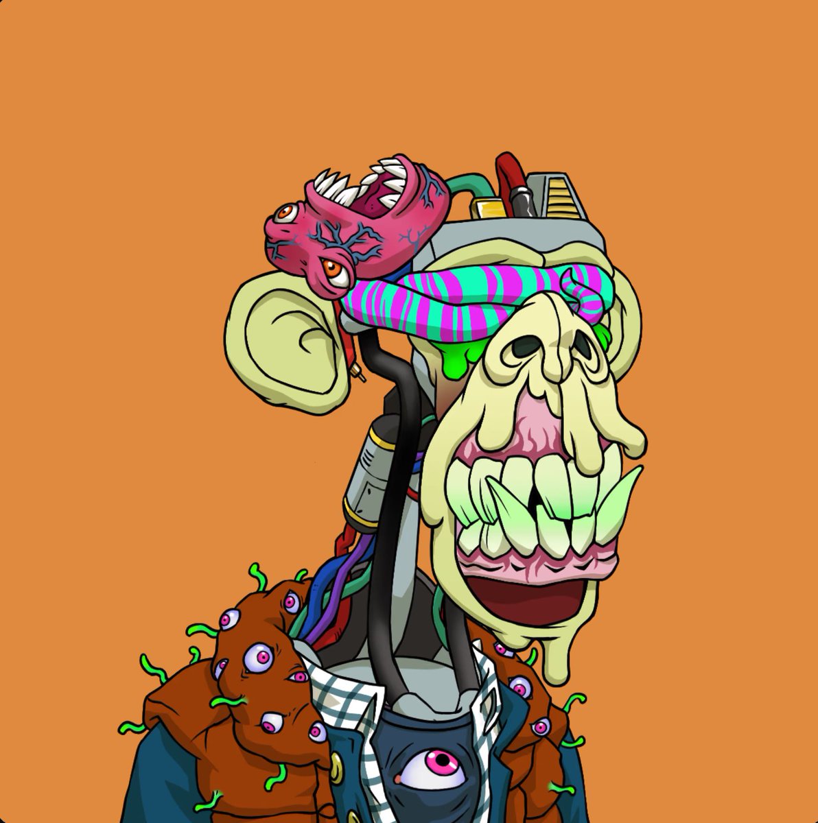 MonkeyFPVeth's tweet photo. So I did a thing... MAYC#5997
I love this M2 Robot with orange background

Any apes I haven't followed? #BAYC #MAYC @BoredApeYC #apefollowape https://t.co/BbMZXmIyWy