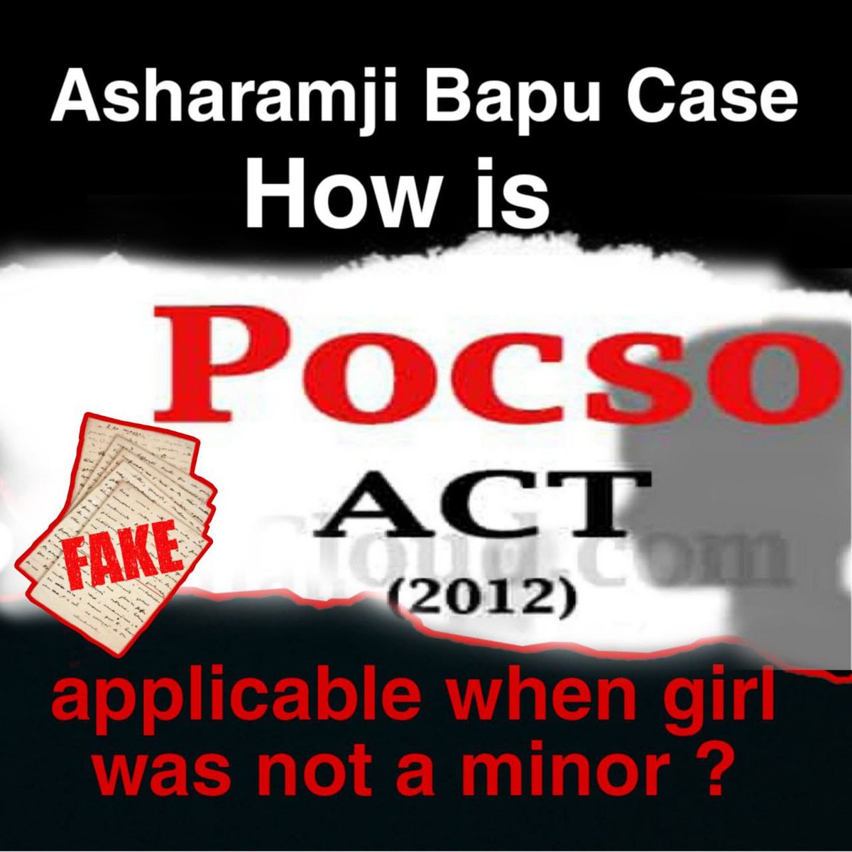 <a href="/Rameshbhaiom/">🙏RAMESH BHAI🙏संत है तो हिंदू संस्कृति है।</a> Multiple Age Documents पर भरोसा करके कोर्ट ने Asaram Bapu Case में संत पर पॉक्सो लगाया, जबकि लड़की के वकील ने कोर्ट में 311 की अर्जी लगा कर कहा था कि हम लड़की के HS दस्तावेज की सत्यता Indian evidence act तहत प्रमाणित नही कर पाये।
Misuse Of POCSO
#दस्तावेजों_में_हेराफेरी