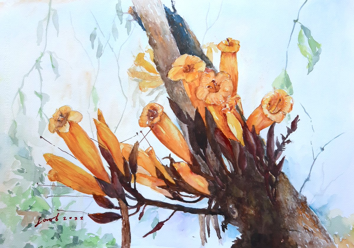 JoobsOriginal's tweet photo. Kasalong Kham
Watercolor on paper
29.7H x 42W cm.
Status: Available 

#JoobsOriginal #watercolor #Painting #originalartwork https://t.co/fj3B4nyiSc
