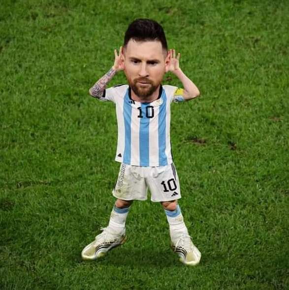Te encontraste con el Messi chikito de la suerte, si lo ignoras Argentina pierde la final