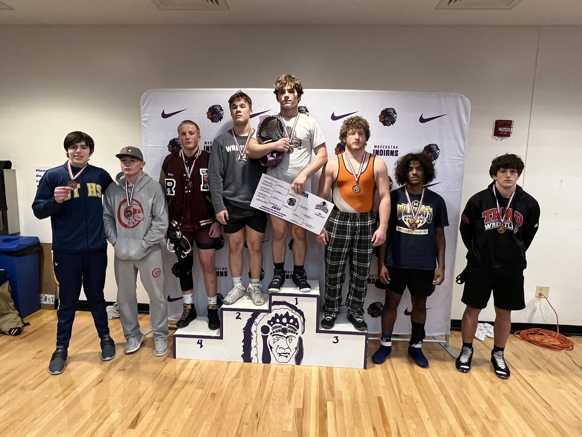 Congratulations to Ty Carter!  Ty finished 4th in the 33 team Mascoutah Tournament. He went 6-2 in the 2 day tournament.  His season record stands at 18-2!  The team placed 24th.  <a href="/TheBUDAthletics/">Red Bud Athletics</a> #redbud132