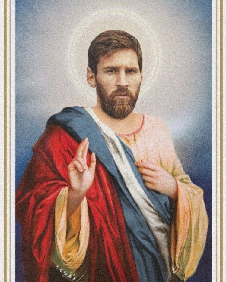 te cruzaste a San Messi, dale rt para la suerte y gana Argentina, si ignoras todo mal