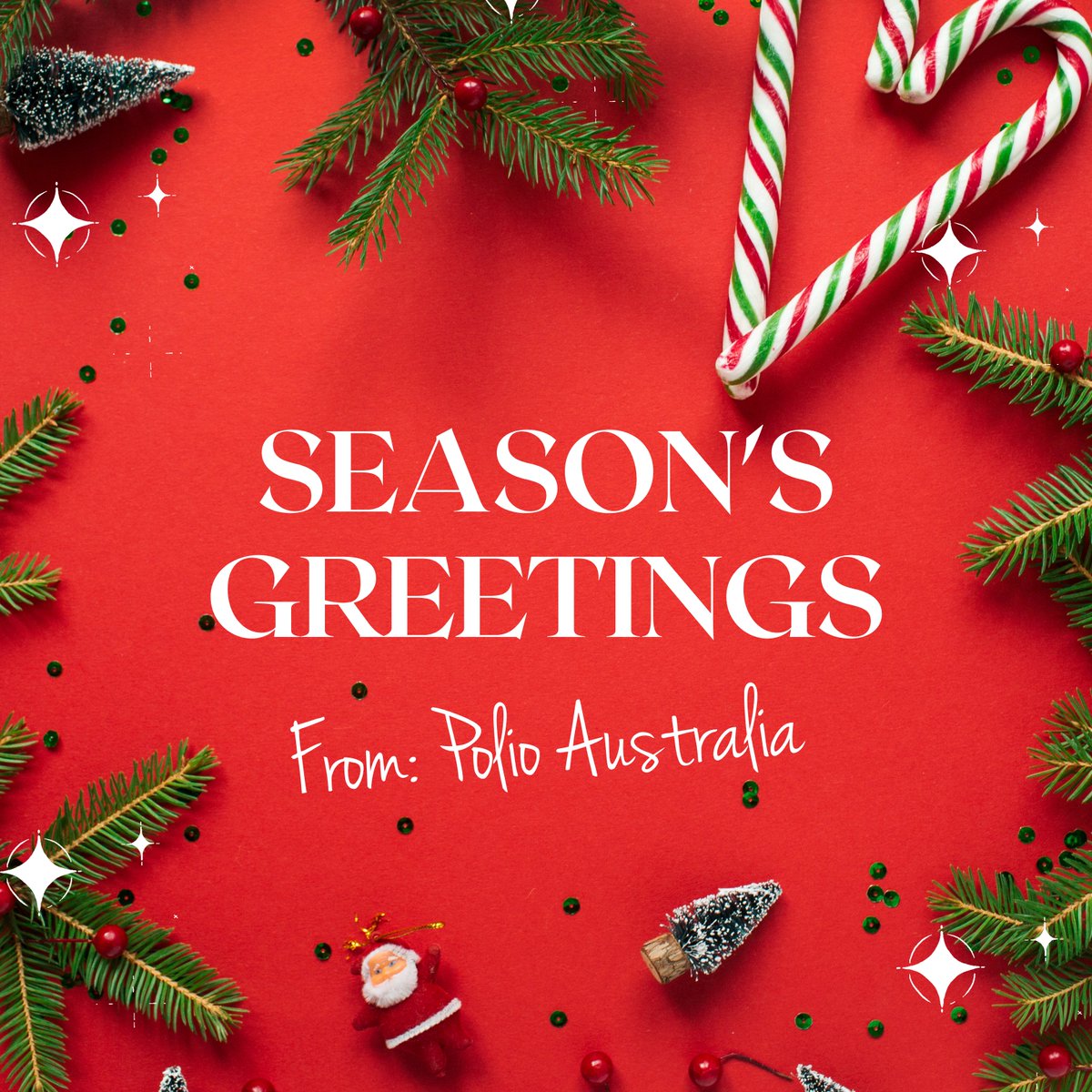 The team at Polio Australia would like to wish you all the best this holiday season. We look forward to reconnecting in the new year. 🎊