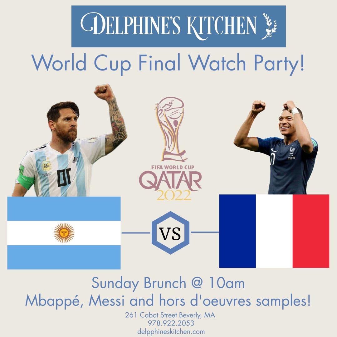 TOMORROW! #WorldCup2022 #ArgentinaVsFrance #FIFAWorldCup #beverlyma