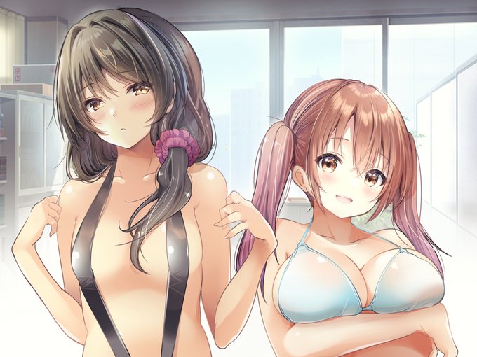 ママ貧乳と口リ巨乳(レタッチ版) 