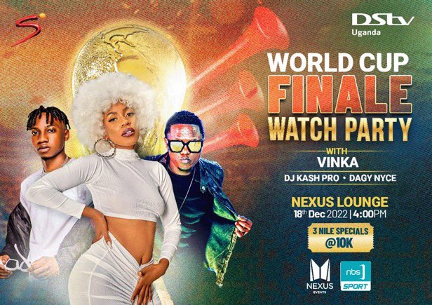 shalovettee's tweet photo. A beautiful day starts with a beautiful plan😍
Wondering where to watch World cup finals from? Nexus lounge najjera is the best choice for you today, with lots of benefits underneath 🤭
#WCFinalWatchParty https://t.co/66aYKKIS0p