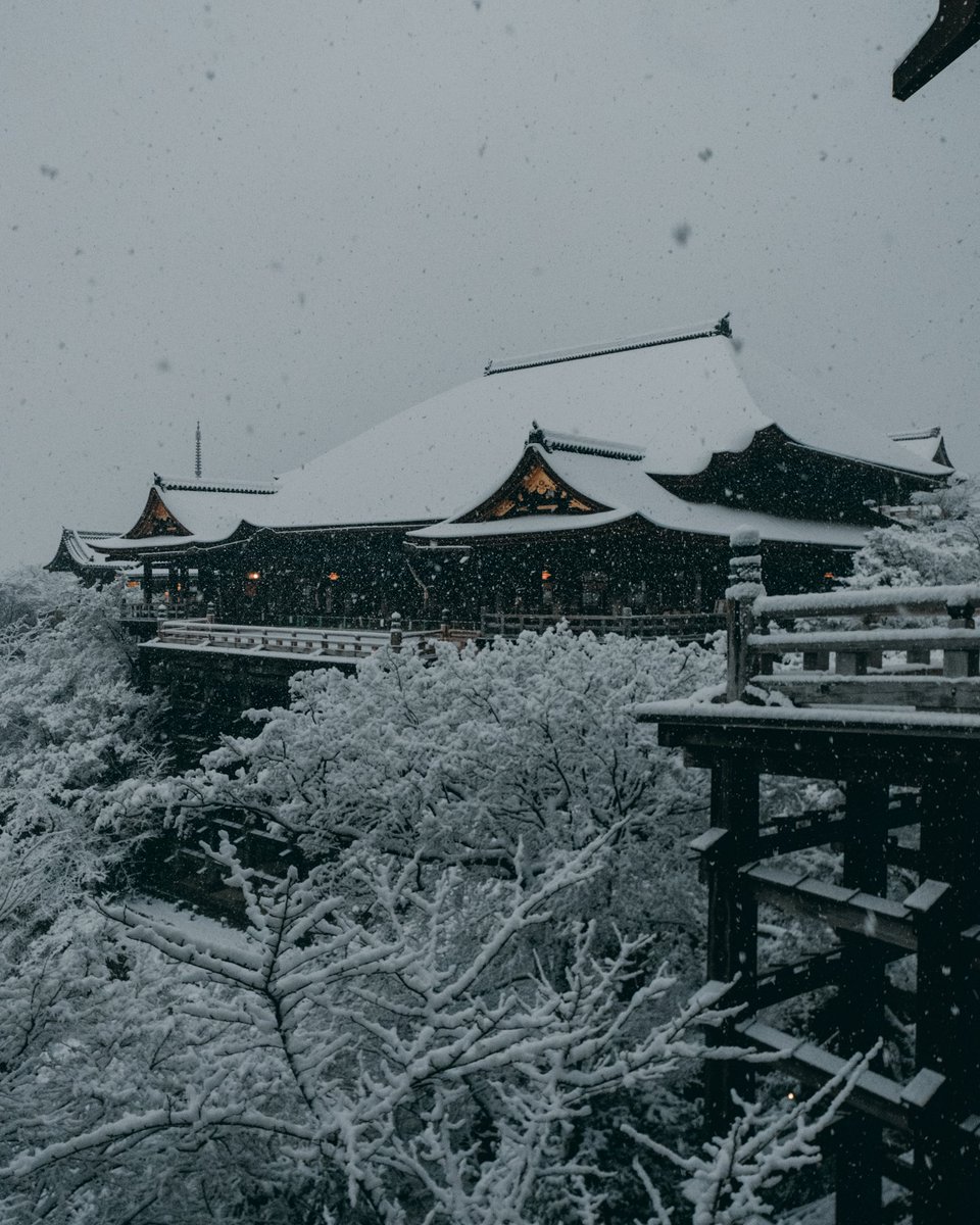 tm_9729's tweet photo. 清水寺も雪化粧をする季節☃️ https://t.co/odUdZmVs5w