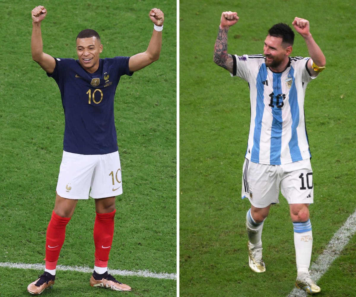 Who are you rooting for today?
Argentina vs France 

Kylian Mbappe               Lionel Messi
Retweet 🔁                    Like ❤️