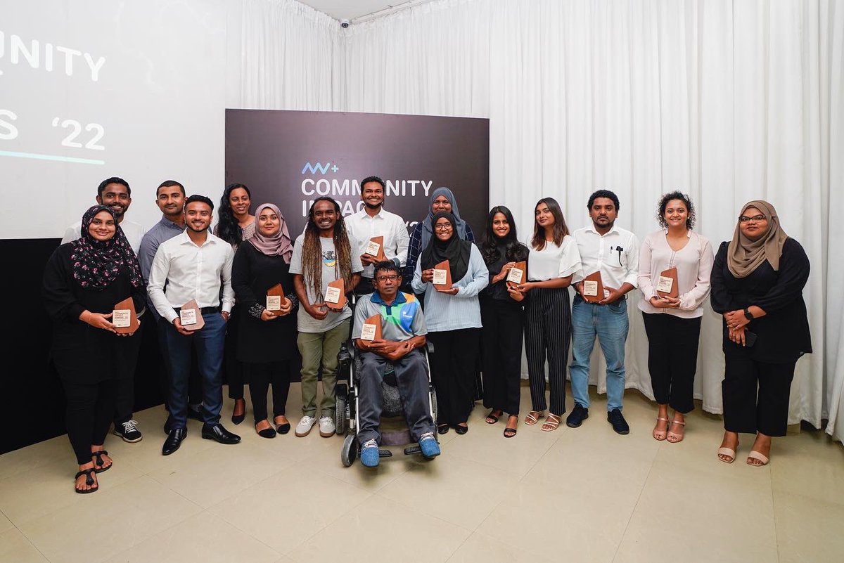 We are grateful for <a href="/mvplusmedia/">MV+</a> for recognising the efforts of our NGO in advocating for the rights of #migrantworkers in the #Maldives over the past two years and honouring us with the Community Impact Awards 2022.