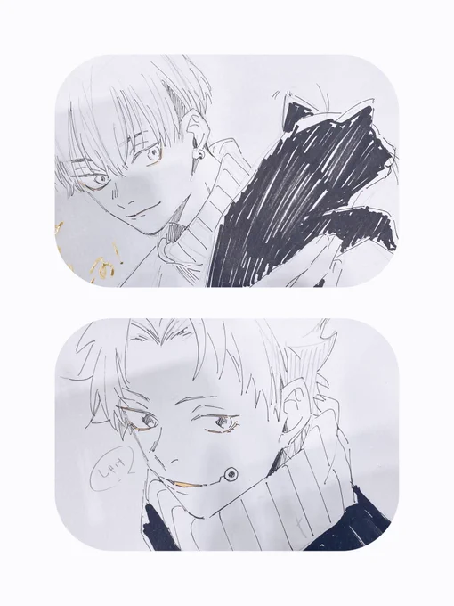 千冬と棘先輩描かせて頂きました✍🏻😌 