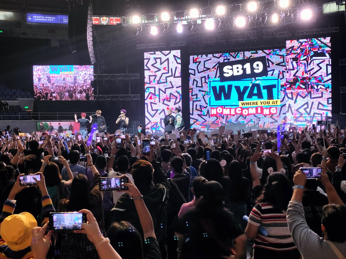 TheBigDome's tweet photo. The boys are now on stage for the soundcheck 😍

#WYATTourHomecoming
#WYAT #WYATTour
#WhereYouAtSB19 #SB19atTheBigDome @SB19Official https://t.co/OgUPAfF8mr