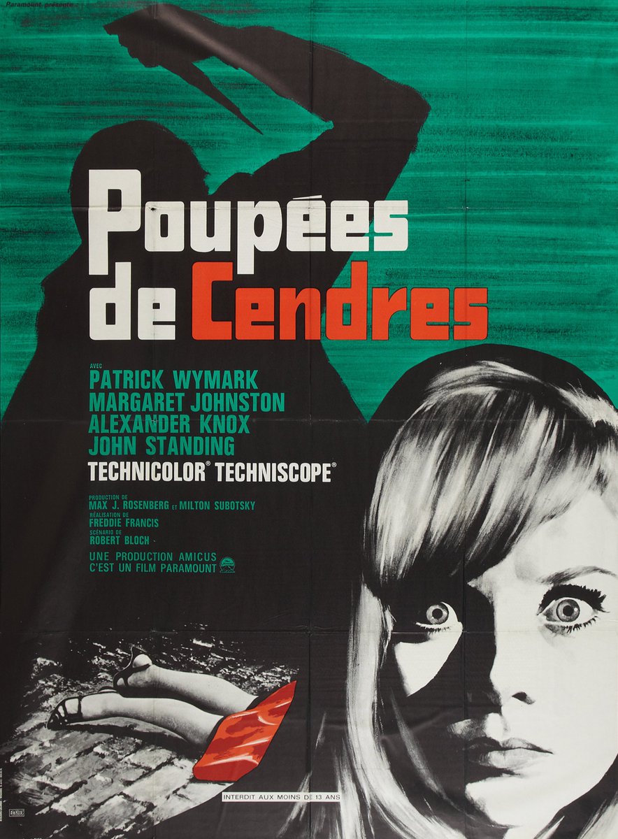 shutterangle180's tweet photo. The Psychopath (Paramount, 1966).
French Grande (45.5" X 62").
#movieposterdesign #movieposterart #MoviePoster
#technicolor #techniscope #FreddieFrancis https://t.co/mvQlxobStT