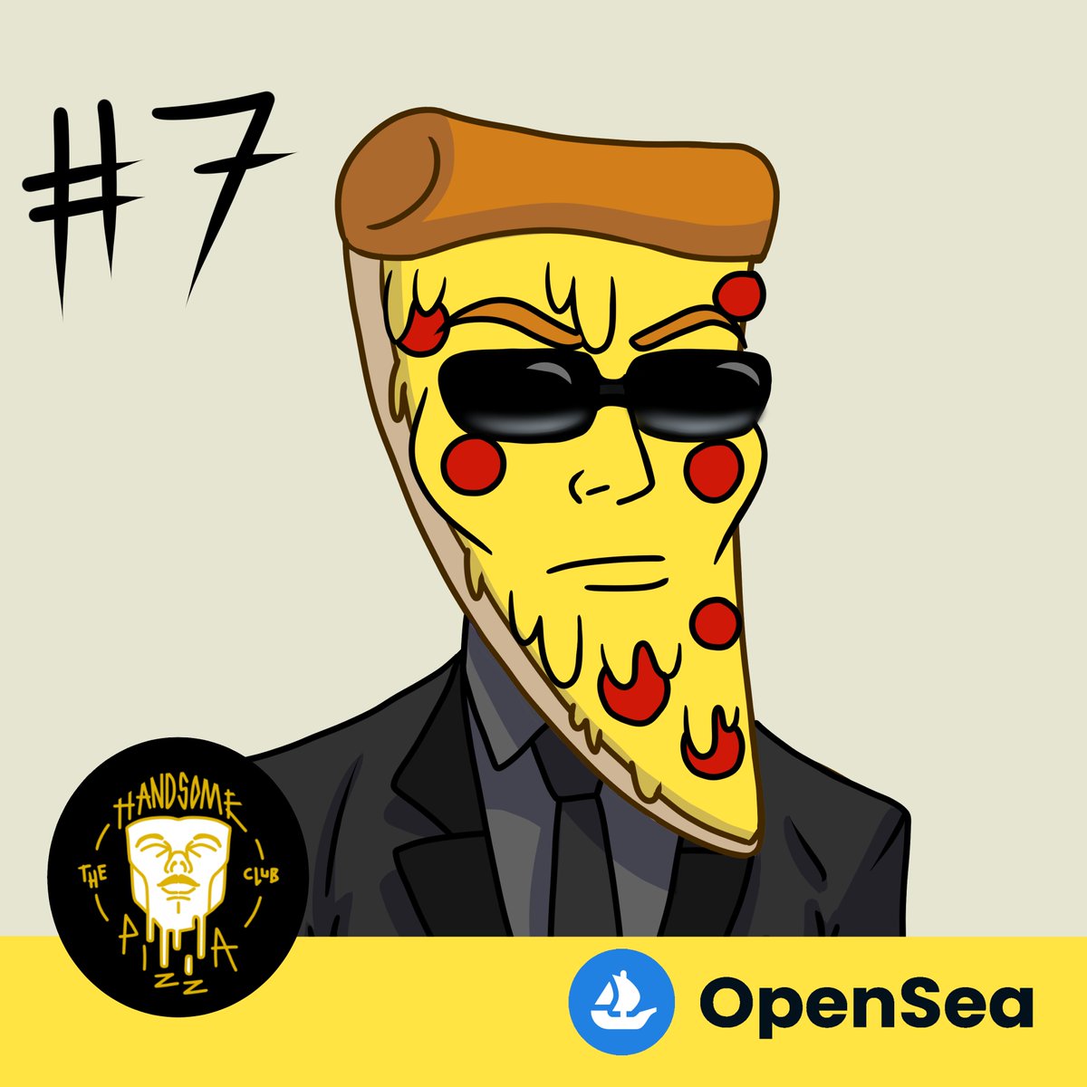 THPizzaClub's tweet photo. #️⃣7 Agent pepperoni is here! @opensea #opensea #crypto #nftart #nft #binance #ethereum #polygon #blockchain #binancenft #nfts #NFTCommunity https://t.co/uA4LUGAEAU
