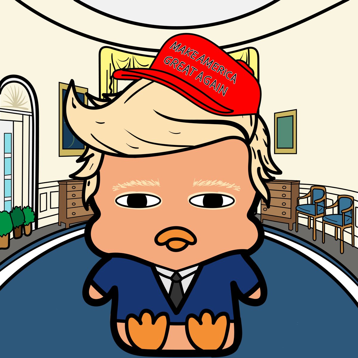 gm☕️Guess who this is based after!🤣
TRUMP x duckyfrens