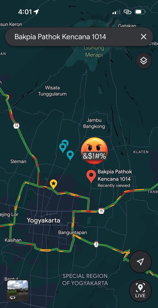 ainunnajib's tweet photo. Dzuizz #CodingEverywhere sampai ketiduran di mobil gus @anvie 😅 sembari kami nyasar muterin Jogja abis 1 jam gara-gara ditipu koordinat @BakpiaKencana yang fiktif di @googlemaps , perlu dicek itu siapa tahu sabotase persaingan usaha. Sudah saya report harusnya sudah hilang. https://t.co/6ebU0dLHnt