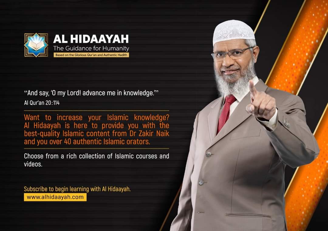 Want to increase your Islamic knowledge? Al Hidaayah is here to provide you with the best-quality Islamic content from Dr Zakir Naik and you over 40 authentic Islamic orators.