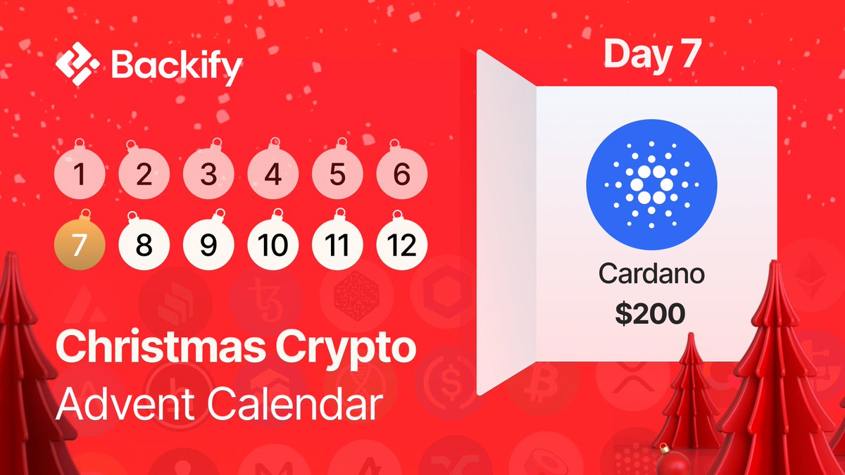A little sprinkling of #Christmas in the form of $200 worth of #Cardano. 

Retweet to be entered.

The Foundation of a good #Xmas 

backify.com