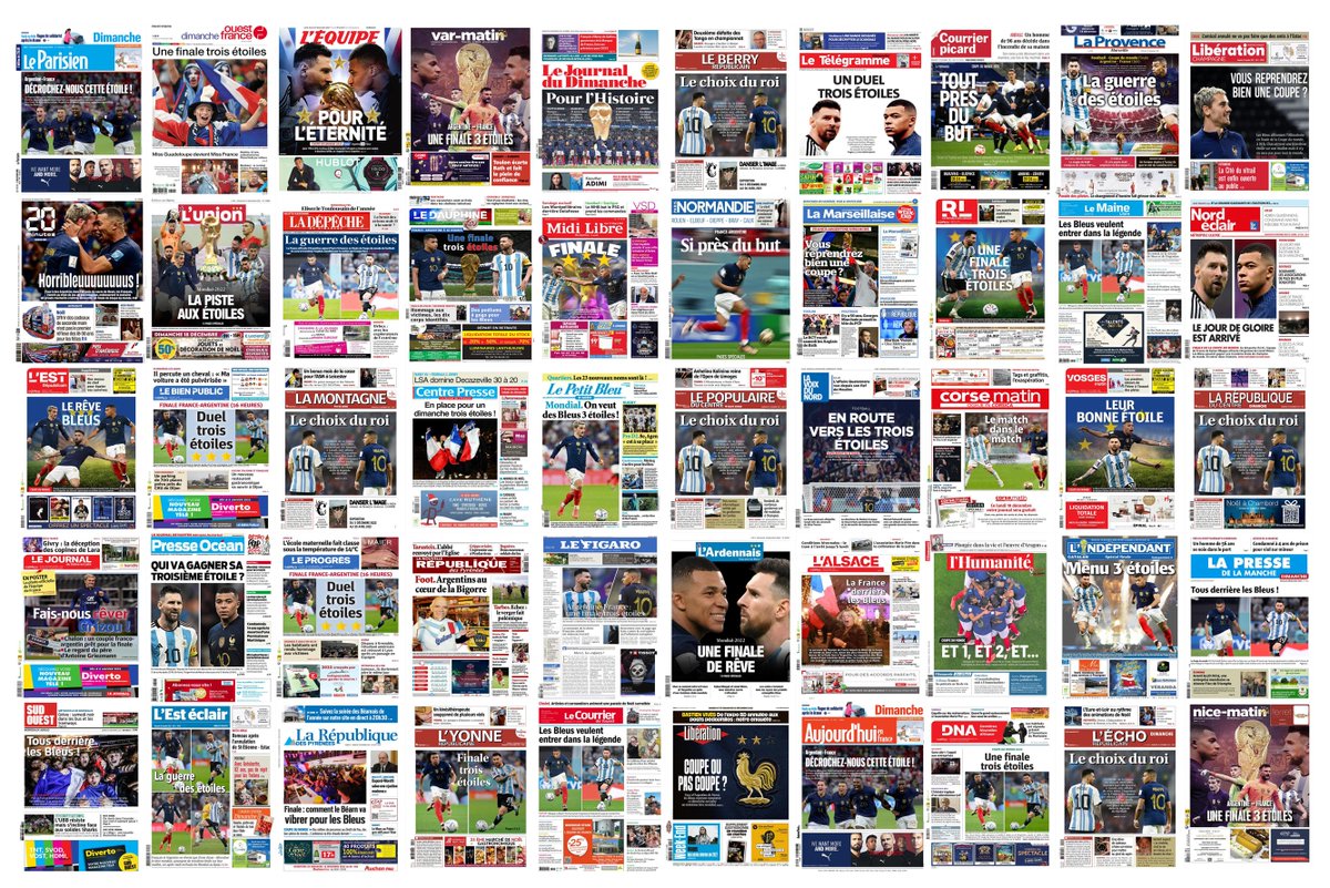 CyrilPetit's tweet photo. 50 unes de la presse française avant France-Argentine ! https://t.co/dDmH7a11ak