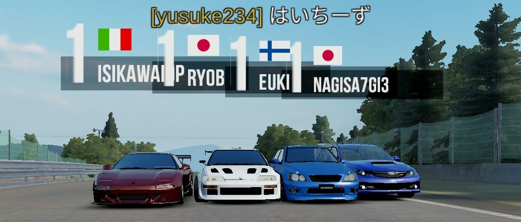OMG_ON_Assoluto's tweet photo. スーパーラップ逆走 終了しました！

結果は
1位 nagisaさん(@44ki_73)
2位 eukiさん(@bioridox_88)
3位 ryobさん(@x4ArnxLoUIoSY3D)
4位 isikawaiopさん(@kitamisanNA1)
おめでとうございます🎉

ついに #エビス祭 全種目終了🙇‍♂️
今夜の表彰と結果発表をお楽しみに‼️
 #ARRaceWeek 
#AssolutoRacing https://t.co/IdaCCyMwj6