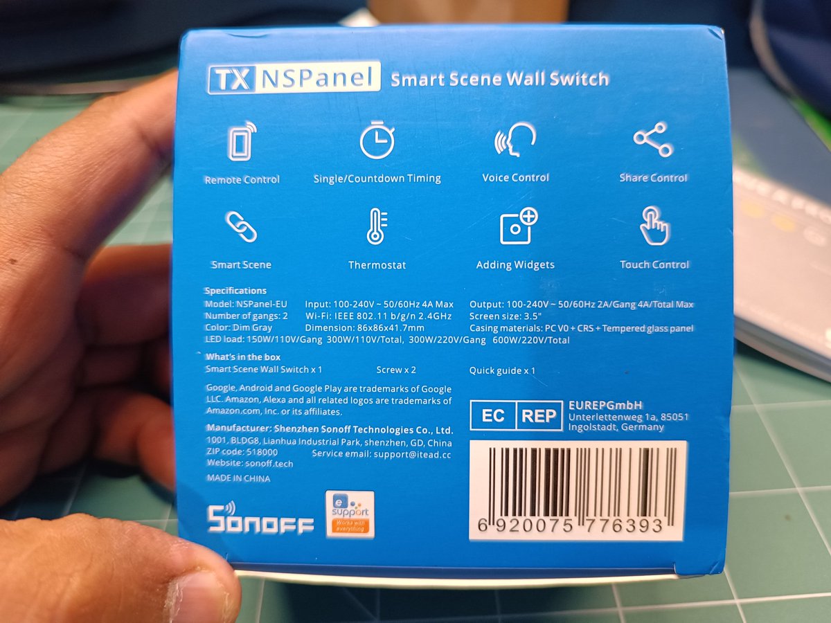 aggarwal_pallav's tweet photo. #Teardown of #Sonoff NSPanel Smart Switch
Large tft display(custom screens/controls)
2x Ac Switch
WiFi
#emeddedsystems #homeautomation #esp32 https://t.co/gYjGpF5OV9