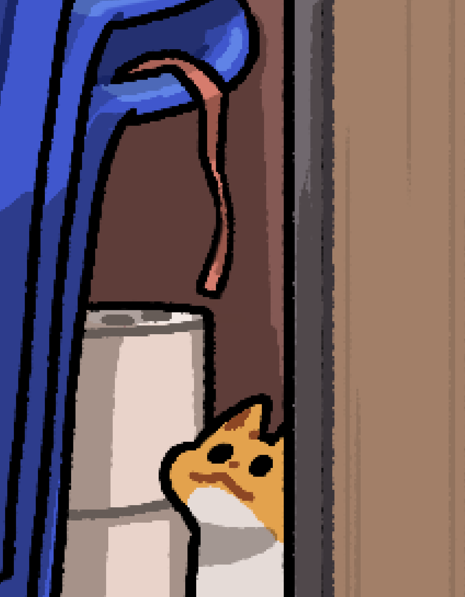 kr_nsa's tweet photo. 끈을 노리는 치즈고영...🐱

#세기말푸드트럭 #고양이 #치즈태비 #인디게임 #IndieGameDev #cat #Kitty #일러스트 #Illustration https://t.co/xuCKukgzJf