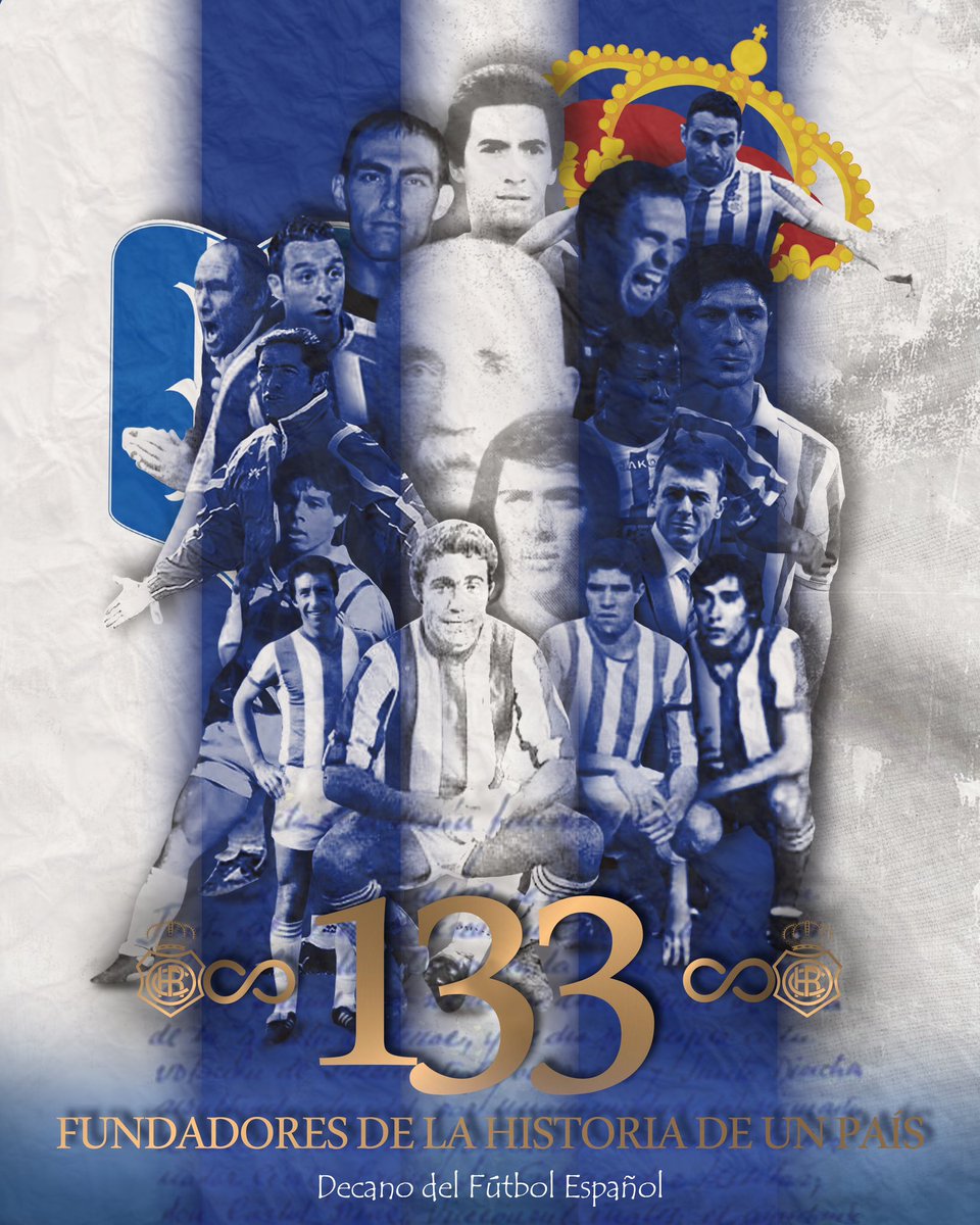 💙 Hace 133 años, un grupo de pioneros sembraron la semilla de una pasión que hoy sigue más viva que nunca. 

💙 Hoy cumple 133 años el Decano del fútbol español. 

💙 ¡Felicidades, abuelo! ¡Felicidades a a todos los recreativistas! 

#Recre133 #Decano #DeTuManoRecre