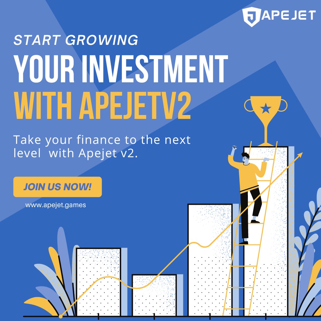 Start growing your investment with Apejet v2 - Take your finance to the next level with Apejet v2.
.
.
#investment #apejetv2 #finance #crypto #blockchain #defi