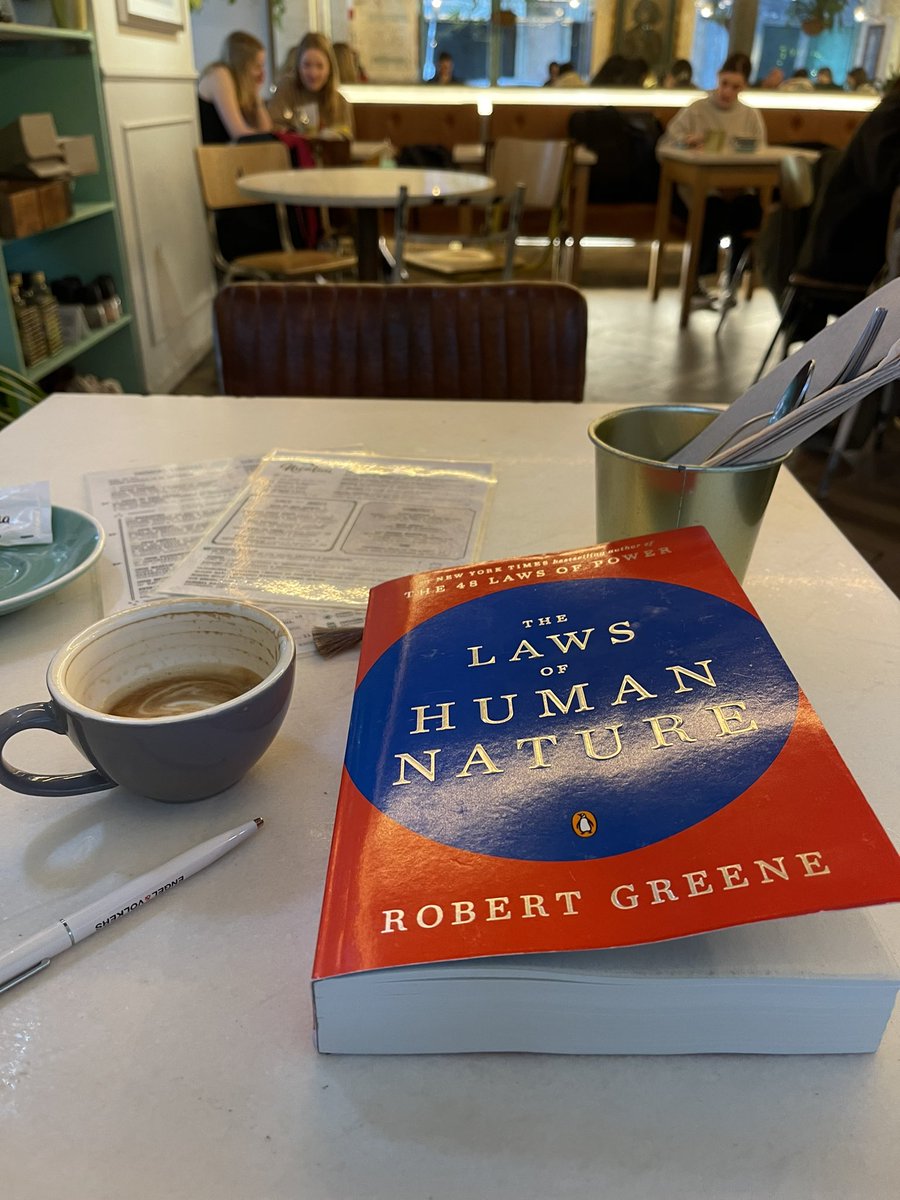 saviomeireles's tweet photo. Robert Greenโs book - The Laws of Human Nature - is a necessary reading in times of uncertainty and emotional turbulence.
#thelawsofhumannature #robertgreene #BooksWorthReading https://t.co/jhzQs4YdtD