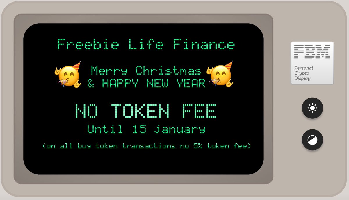 🥳 Merry Christmas &amp; Happy New Year
to all of our community! ☃️

🎅 Santa prepared for you a big present!

📈 Starting now and until 15 January 2023, you can buy $FRB tokens from trader joe without a token fee of 5%!

Buy $FRB:
traderjoexyz.com/trade?outputCu… 
#Christmas #crypto #DeFi