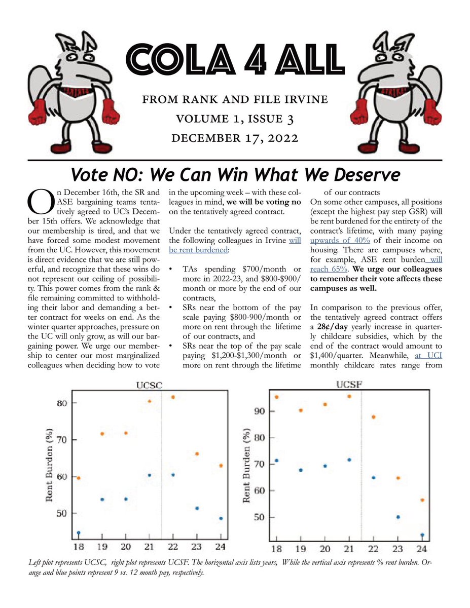 RankandFileUCI's tweet photo. Newsletter #3 here to explain why this Tentative Agreement is not good enough❤️🔥 we need more and we can win more!!🔥 pdf with hyperlinks available via: https://t.co/UvZ1QlMaew
alt text below!
#HottiesVoteNo #UConstrike #uawstrike #uaw2865 #sruuaw https://t.co/68MPQ3Rio9