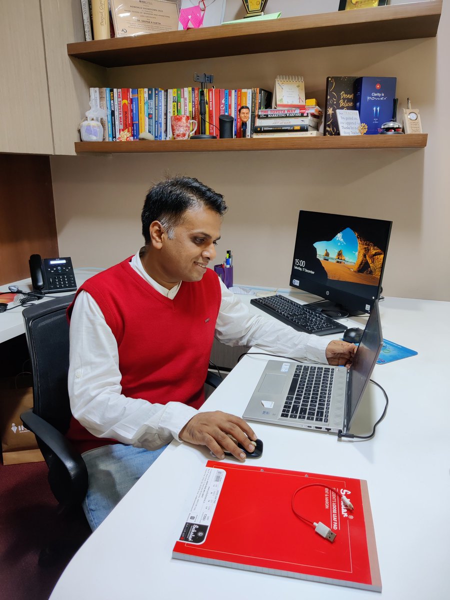 deepakrgupta's tweet photo. Setting up things just before the online class.

See you in class.

#onlineclass #onlineeducation #onlinemba #ngasce https://t.co/LOLkiff38d