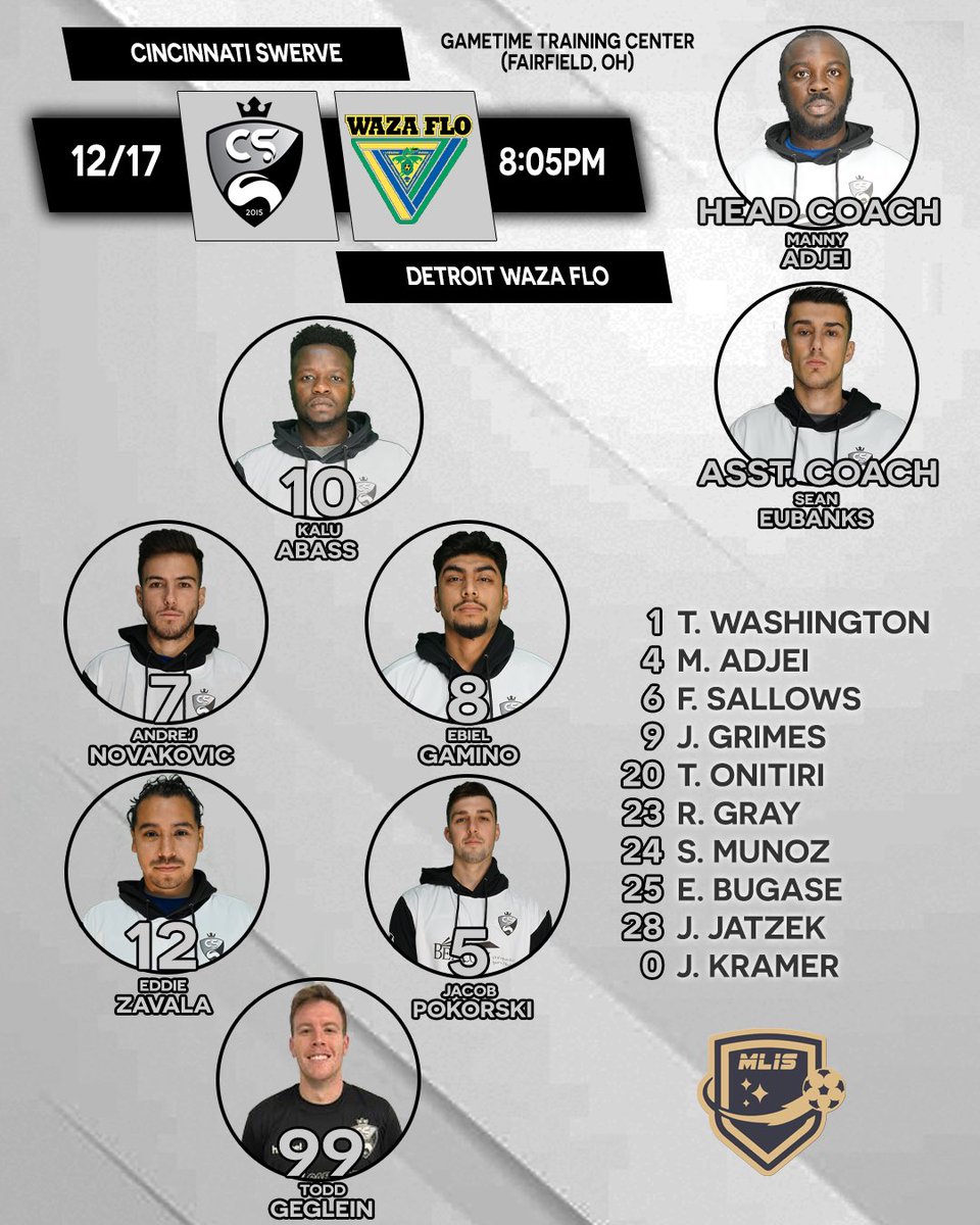 FINAL | Swerve 8 - 6 Waza Flo

⚽️⚽️⚽️🅰️ Andrej Novakovic
⚽️⚽️⚽️ Fin Sallows
⚽️ Kalu Abass
⚽️ Joseph Grimes
🅰️🅰️ Ebiel Gamino
🅰️ Eddie Zavala
🅰️ Todd Geglein
🅰️ Jacob Pokorski
🅰️ Teni Onitiri