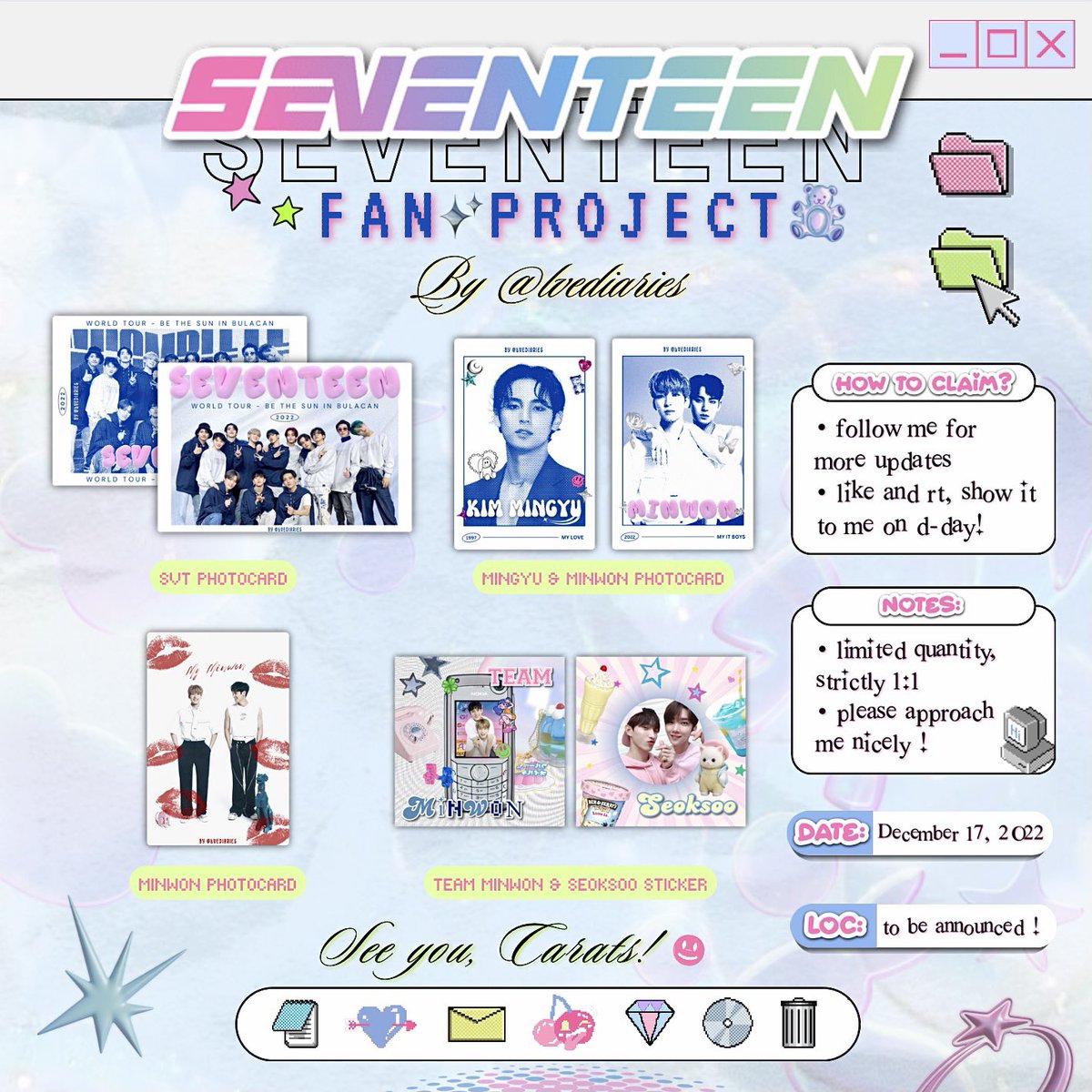 lvefiles's tweet photo. is anyone interested in claiming these freebies? I still have a lot of them 😭 the photocards failed to arrive before the con :(( https://t.co/2eSTABUU68