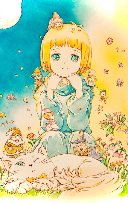 2022年12月、冬らしさも増して大分寒くなってきました。所によっては大雪での警戒も必要ですね。2014年11月に発売された『メモル・DVDメモリアルパック』表紙は春のイメージで描き下ろしたイラストです。少しでも"春の暖かみ"が伝わったら嬉しいです。nakura 