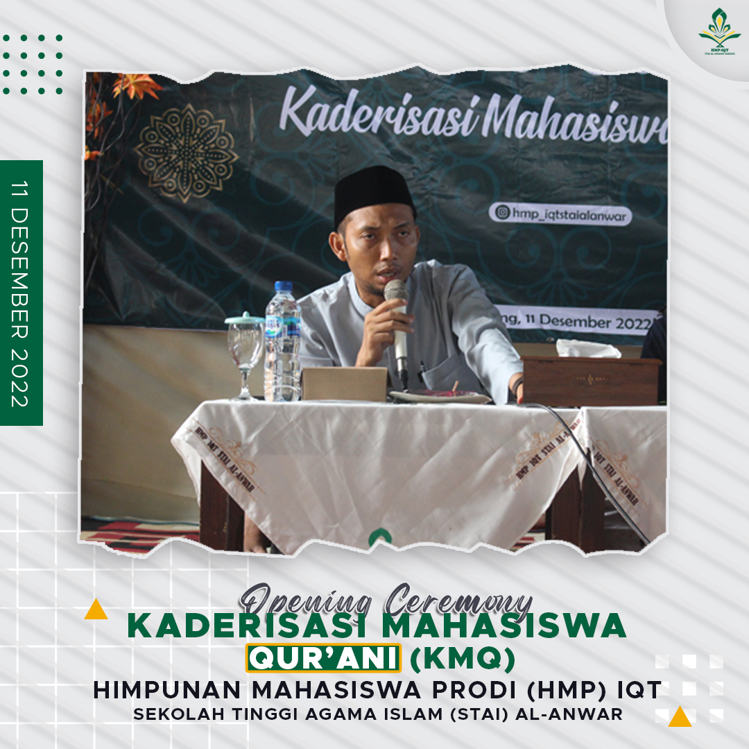 IqtHmp's tweet photo. Dokumentasi Opening Ceremony Kaderisasi Mahasiswa Qur'ani (KMQ) Himpunan Mahasiswa Prodi (HMP) IQT STAI AL-ANWAR
.
.
.
Jangan Lupa Follow &amp; Like
@IqtHmp  
----------------------
#hmpiqtstaialanwar
#staialanwar https://t.co/BHQmOt9Bf7