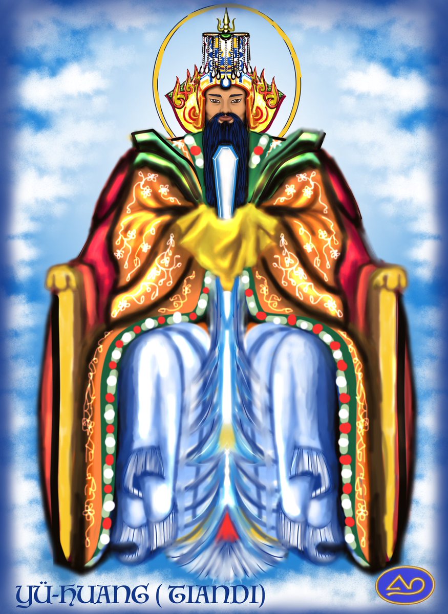 Elia42KA's tweet image. MITOLOGÍAS DEL MUNDO:
#DiosesChinos
El Dios TIANDI, se conoce desde referencias en la Dinastía SHANG, y es mencionado por CONFUCIO alrededor de 4 siglos a de C
Y ya en la Dinastía ZHOU, se le comienza a denominar TIEN ( CIELO) como el orden supremo del mundo