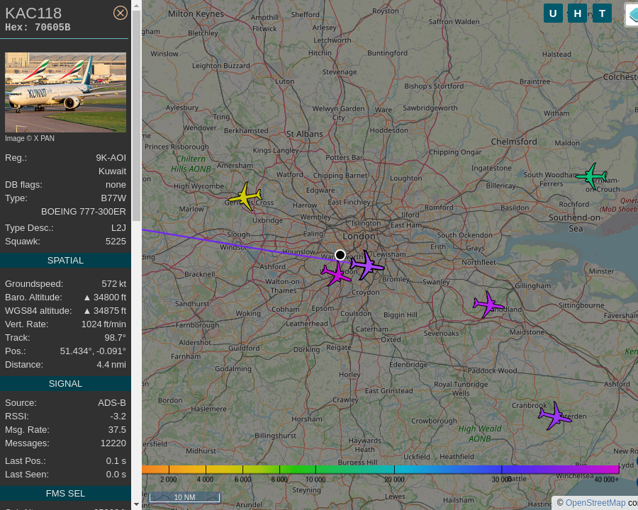 Over Putney ADSB Bot on Twitter "KAC118 9KAOI 777 300ER Kuwait