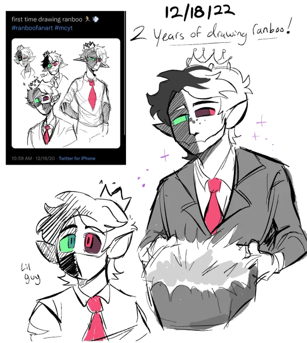 Two years of drawing this loser :)
#ranboofanart 