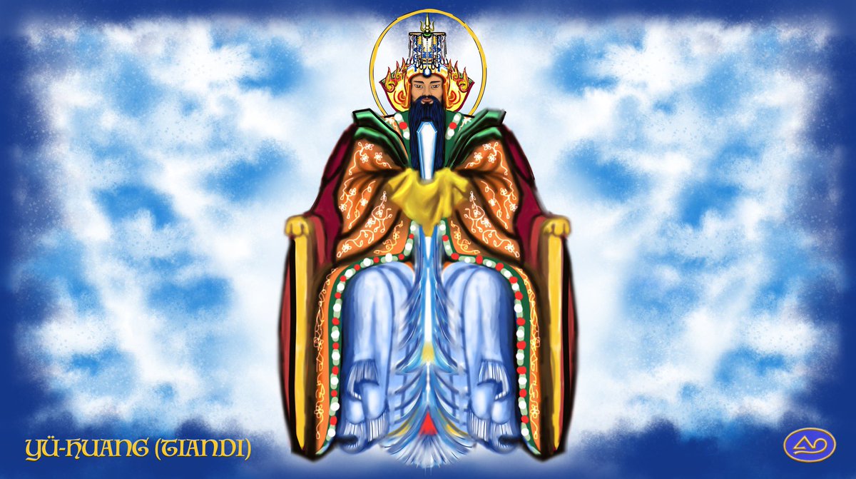 Elia42KA's tweet image. MITOLOGÍAS DEL MUNDO: #DiosesChinos 
TIAN DI es el gobernante Celestial conocido como el Gran Augusto de Jade, todas las Divinidades Taoistas se van desglosando en cargos de mayor a menos importancia, desde la Suprema Majestad de TIANDI. @los7soles
