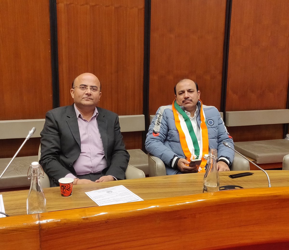 iamprchauhan's tweet photo. Glad to meet Sri @KDanishAli Hon'ble MP, Amroha, UP who is also a #MSW graduate during the Parliamentarians meeting for peace. It's very important to connect with politicians having #socialworkdegree for advocacy on National Council for #socialwork Education #napswi https://t.co/Yj7ii9VXGy