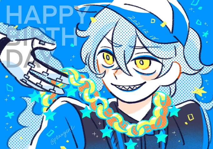 イデア氏誕生日おめでと〜〜〜ログボ、オルトだったよ〜〜〜〜(※過去絵再掲) 